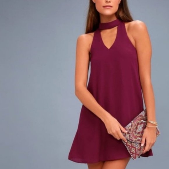 Lulus Dresses & Skirts - Lulu's Groove Thing Magenta Swing Dress